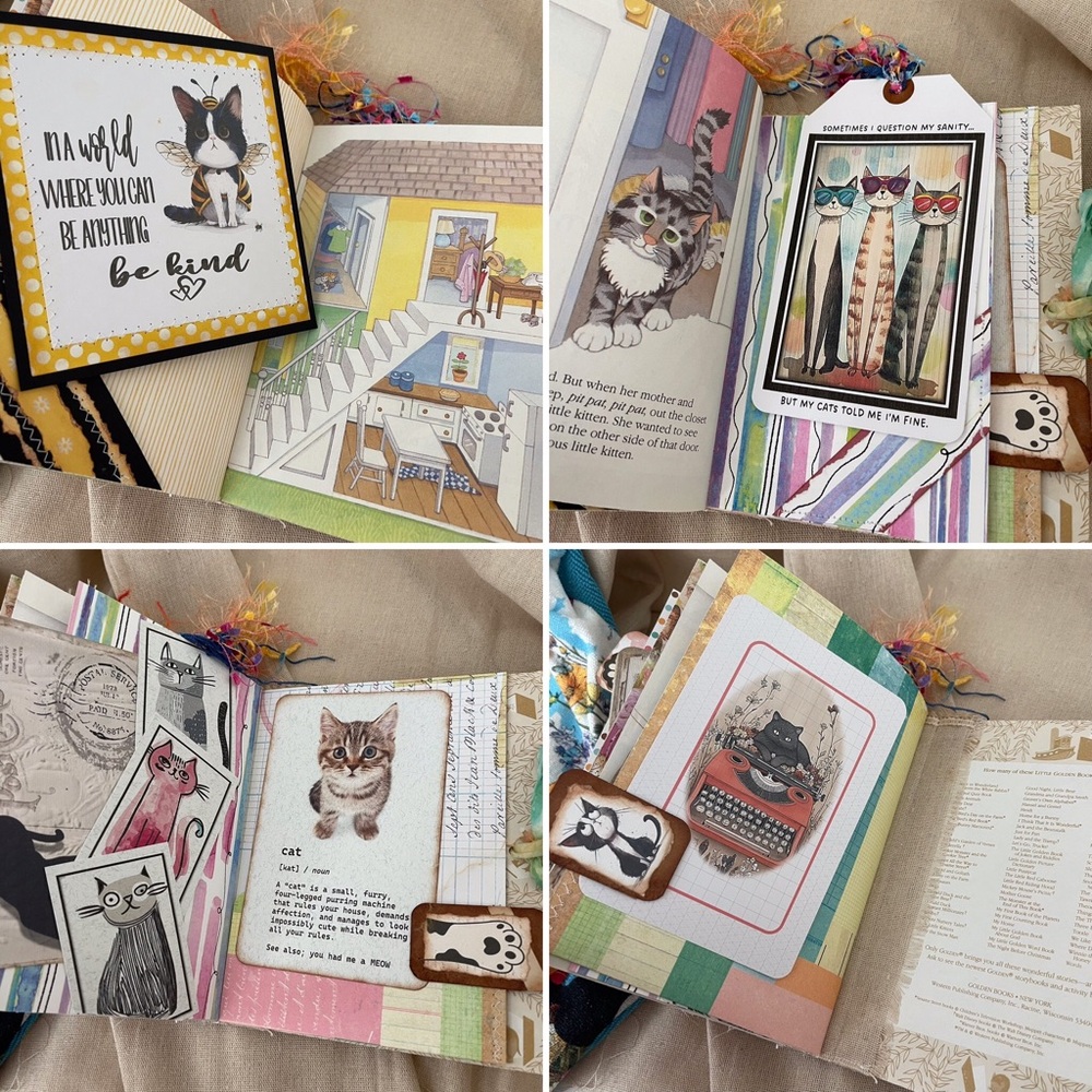 Junk Journal The Curious Little Kitten Around the House Little Golden Book - Picture 14 of 16
